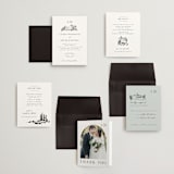 "Countryside Villa" - Wedding Invitations in Noir by Shiny Penny Studio - Invitation Suite