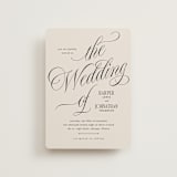 "Mirin" - Wedding Invitations in Linen by Kate Ahn - Front