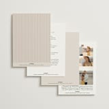 "Mirin" - Wedding Invitations in Linen by Kate Ahn - Back of Card Options