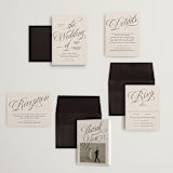 "Mirin" - Wedding Invitations in Linen by Kate Ahn - Invitation Suite
