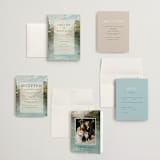 "Reflections" - Wedding Invitations in Lake by Lindsay Megahed - Invitation Suite