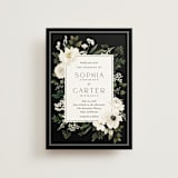 "Botanical Love" - Wedding Invitations in Black Tie by Susan Moyal - Front