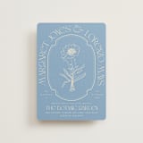 "Flora Arch" - Wedding Invitations in Cerulean by Baumbirdy - Front