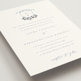 "Be With You" - Wedding Invitations in French by Design Lotus - Detail