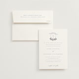 "Be With You" - Wedding Invitations in French by Design Lotus - Invitation with Envelope