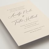 "Love Story" - Wedding Invitations in Mocha by Jennifer Postorino - Detail