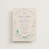 "Dining" - Wedding Invitations in Pastel by Elly - Front