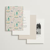 "Dining" - Wedding Invitations in Pastel by Elly - Back of Card Options
