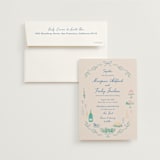 "Dining" - Wedding Invitations in Pastel by Elly - Invitation with Envelope