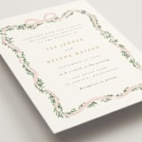 "Ribbonly Frame" - Wedding Invitations in Blush by Itsy Belle Studio - Detail