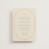 "Bocce" - Wedding Invitations in Melon by Megan Davis - Front