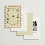 "Love Rests in a Garden" - Wedding Invitations in Oat by Helena Vitto - Back of Card Options