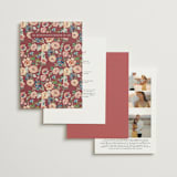 "Ruban en Fleur" - Wedding Invitations in Rose by Itsy Belle Studio - Back of Card Options