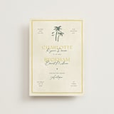 "Coastal Drift" - Wedding Invitations in Caribbean Citrus by Pixel and Hank - Front