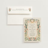 "Garden Heirloom" - Wedding Invitations in Garden by Elly - Invitation with Envelope