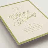 "rory" - Wedding Invitations in Olive by Ellen Schlegelmilch - Detail