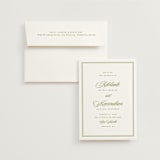 "museo" - Wedding Invitations in Olive by Ellen Schlegelmilch - Invitation with Envelope