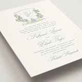 "Coastal crest" - Wedding Invitations in Ocean by Creo Study - Detail