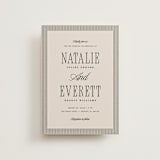 "Linea" - Wedding Invitations in Noir by Pixel and Hank - Front