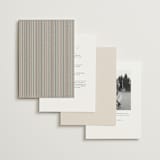 "Linea" - Wedding Invitations in Noir by Pixel and Hank - Back of Card Options