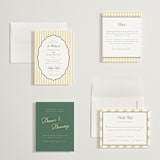 "Curved Frame" - Wedding Invitations in Citrine by Emily Betts - Invitation Suite
