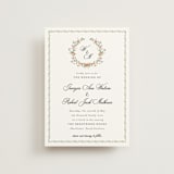 "Monogramed" - Wedding Invitations in Blush by Susan Moyal - Front