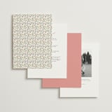 "Monogramed" - Wedding Invitations in Blush by Susan Moyal - Back of Card Options
