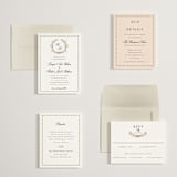 "Monogramed" - Wedding Invitations in Blush by Susan Moyal - Invitation Suite