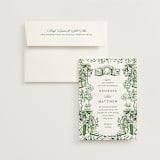 "gates and pillars" - Wedding Invitations in Sap by Becky Nimoy - Invitation with Envelope