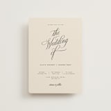 "Modern Romance" - Wedding Invitations in Almond by Eric Clegg - Front