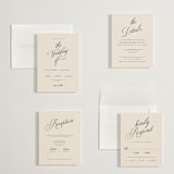 "Modern Romance" - Wedding Invitations in Almond by Eric Clegg - Invitation Suite