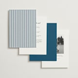 "Hilton" - Wedding Invitations in Ocean by Kelly Schmidt - Back of Card Options