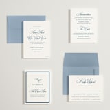 "Hilton" - Wedding Invitations in Ocean by Kelly Schmidt - Invitation Suite