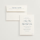 "Hilton" - Wedding Invitations in Ocean by Kelly Schmidt - Invitation with Envelope