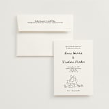 "Amore Mio" - Wedding Invitations in Nero by Helena Vitto - Invitation with Envelope