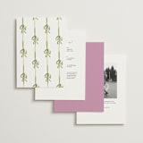"Barolo" - Wedding Invitations in Deep Blush by Pati Cascino - Back of Card Options
