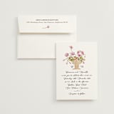 "Barolo" - Wedding Invitations in Deep Blush by Pati Cascino - Invitation with Envelope