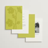 "Maximalist Poppies" - Wedding Invitations in Flamingo by Morgan Kendall - Back of Card Options