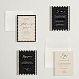 "Lovers" - Wedding Invitations in Shadow by Pixel and Hank - Invitation Suite