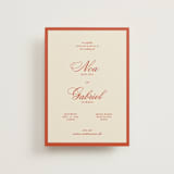 "Borders" - Wedding Invitations in Cherry by Ani Somi - Front
