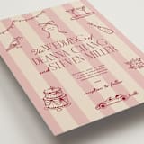 "Thompson" - Wedding Invitations in Rose by Jennifer Lew - Detail