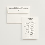 "Hotel" - Wedding Invitations in Ivory by Studio Suku - Invitation with Envelope