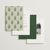 "Whispering Pines" - Wedding Invitations in Forest by Elly - Back of Card Options