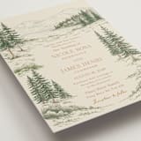 "Whispering Pines" - Wedding Invitations in Forest by Elly - Detail