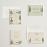 "Whispering Pines" - Wedding Invitations in Forest by Elly - Invitation Suite