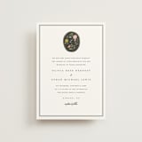 "botanical cameo" - Wedding Invitations in Swan by Lori Wemple - Front