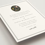 "botanical cameo" - Wedding Invitations in Swan by Lori Wemple - Detail
