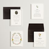 "botanical cameo" - Wedding Invitations in Swan by Lori Wemple - Invitation Suite