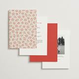"Kitty Hawk" - Wedding Invitations in Lobster by Jackie Crawford - Back of Card Options