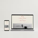 "Kitty Hawk" - Wedding Invitations in Lobster by Jackie Crawford - FREE Wedding Website